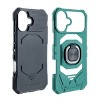 Reiko Kickstand Ring Holder TPU Shockproof Case for iPhone 16 PLUS - 2 of 4