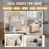 Laundry Hamper with Lid, Synthetic Rattan Clothes Laundry Basket with Lid and Handles, Foldable, Removable Liner - 4 of 4