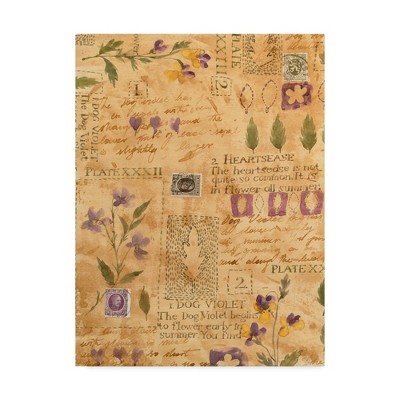 18" x 24" Purple Floral Collage by Hope Street Designs - Trademark Fine Art