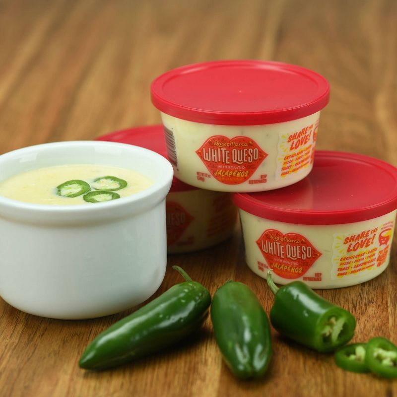 Queso Mama White Queso with Roasted Jalapenos - 12oz, 5 of 10