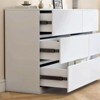 PAGED Dresser Chest of Drawers Wooden Storage Cabinet with 4 Doors and 2 Drawers for Bedroom - 4 of 4