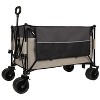 VYNXARIA Tall Heavy-Duty Folding Wagon Cart with 480lbs Capacity for Camping, Beach, Sports, Gardening,Gray - 4 of 4