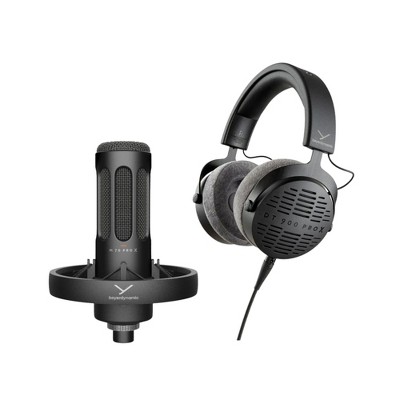 beyerdynamic DT 900 Pro X Open Back Headphones with Detachable Cable with beyerdynamic PRO X M70 Professional Front-Addressed Dynamic Microphone
