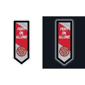 Evergreen Ultra-Thin Glazelight LED Wall Decor, Pennant, University of Louisiana at Lafayette- 9 x 23 Inches Made In USA - 1 of 4
