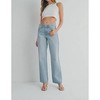 Women's Relaxed Straight Jeans - JUST BLACK DENIM - 2 of 4