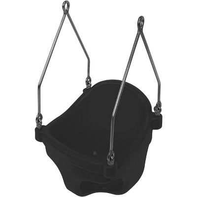 American Swing Products Jensen S175 Commercial Rotational Molded Full Bucket Seat - Black