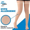 Absolute Support Unisex 20–30mmHg Compression Thigh High Stockings with Silicone Border, Open Toe – Circulation & Swelling Relief, A213SW - 4 of 4