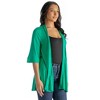 Womens Open Front Elbow Length Sleeve Cardigan - 24seven Comfort Apparel™ - 2 of 4
