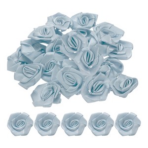 Unique Bargains Polyester Lightweight Texture Durable Ribbon Roses 50 Pcs - 1 of 4