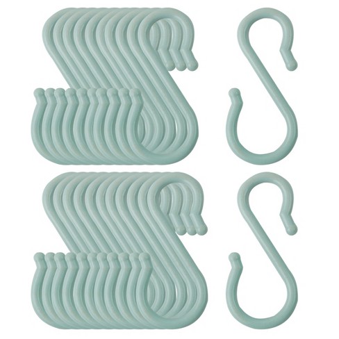 Plastic S Hooks for Towel Bar, Large Plastic Towel Hooks for