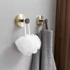 BWE 3-Piece Bath Hardware Set with Towel Ring and 2pcs Towel Hooks and Mounting Hardware Wall Mount - image 3 of 4