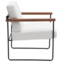 Accent Armchair – Comfortable Upholstered Lounge Chair with Curved Armrests,Chair for Living Room, Bedroom, Study, and Home Office(BEIGE) - 2 of 4