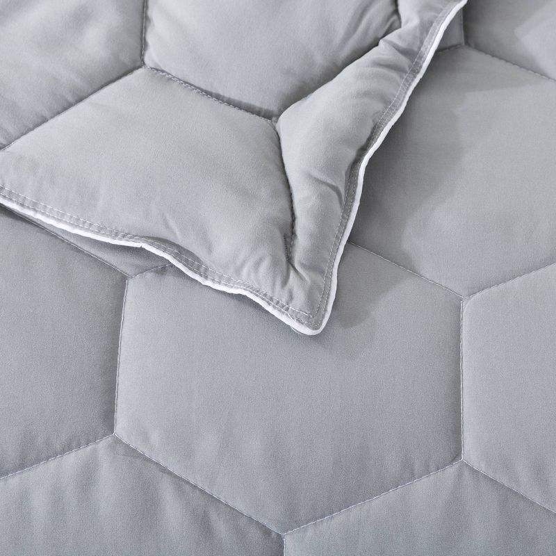 Honeycomb with Piping Down Alternative Duvet Insert - St. James Home, 4 of 8