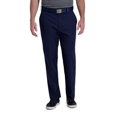 Haggar Men's Cool Right Classic Fit Flat Front Performance Pant 44 X 32 ...