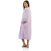 Casual Nights Women's Zipper Front Jacquard Fleece Long Robe Duster - 3 of 3