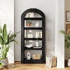 Tribesigns 5-Tier Arch-Shaped Bookshelf, Tall Standing Wooden Modern Storage Bookcase for office,living room - 4 of 4
