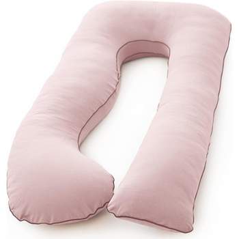 PharMeDoc Pregnancy Pillow, U-Shape Full Body Maternity Pillow, Jersey Cotton Cover