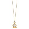 Black Bow Jewelry Charles Hubert Ladies Gold-plated Brass See-Through Watch Necklace - 4 of 4