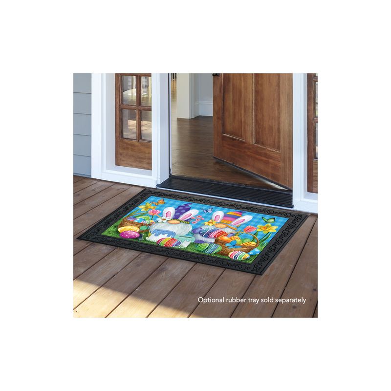 Easter Gnomes Holiday Doormat Indoor Outdoor 30" x 18" Briarwood Lane, 3 of 5