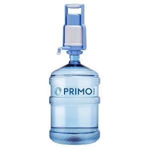 Primo Manual Pump Water Bottle Accessory White: Plastic, Dishwasher-Safe, Cold Beverages, 8.1" Height, 9.5" Width - 1 of 4