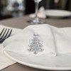 Unique Bargains Napkin Rings Five-pointed Star Christmas Tree Stainless Steel 1 Pc - 3 of 3