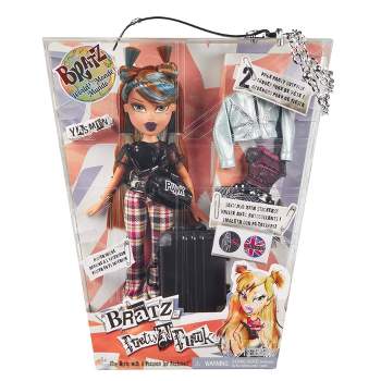 Bratz Pretty N Punk Yasmin Fashion Doll with 2 Outfits and Suitcase