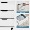 QingMoon 3 Drawer Vertical File Cabinet, with Casters, Wood Mobile File Cabinets, for Home Office, Easy Installation - 4 of 4