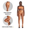 LECHERY Women's Lustrous Silky Shiny 40 Denier Semi-Opaque High-Waisted No Waistband Nylons Pantyhose Stockings (1 Pair) - 2 of 4