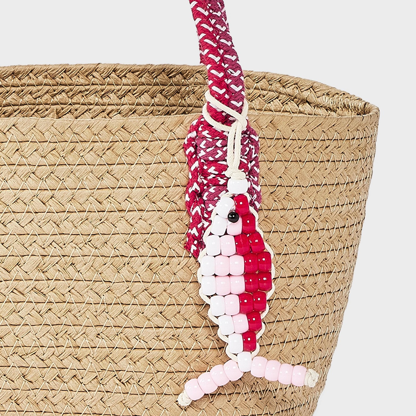 Сумка Universal Thread Straw Mini Tote Handbag with Fish Charm — фото 5