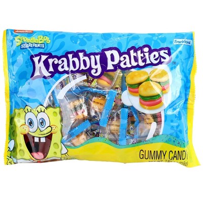 SpongeBob SquarePants Krabby Patties Gummy Candy – Available in 5.08 oz (16 Pieces) or 12.7 oz (40 Pieces) Bags