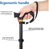 Attop Folding Walking Cane for Man/Woman - 5-Level Height Adjustable, Comfortable Plastic T-Handle, Mobility & Daily Living Aids - 3 of 4