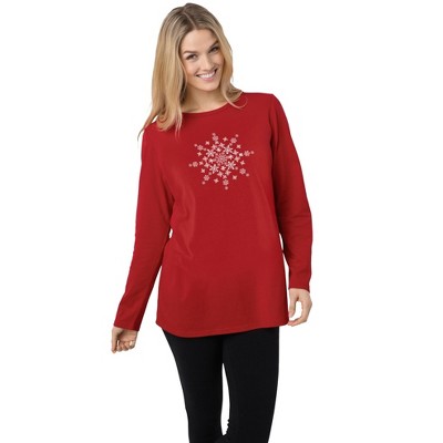 classic red winter snowflake