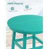 Arceso Outdoor Bar Table, 41.5" Round Weather Resistant PE Patio Table, Tall Bistro Table for Deck Pool Backyard Balcony - 4 of 4