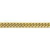 Black Bow Jewelry 9.3mm 10k Yellow Gold Hollow Miami Cuban (Curb) Chain Bracelet - 2 of 4