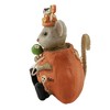 Bethany Lowe Designs 4.25 In Halloween Nibbles Mouse Trick Or Treat Apple Figurines - 3 of 3