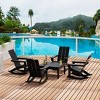 WestinTrends 5-Piece Modern Adirondack Outdoor Rocking Chair with Side Table Set - 2 of 2