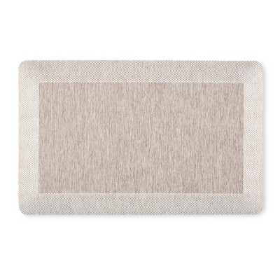 MARTHA STEWART Mira Modern Heathered Beige 19.6 in. x 39 in. Anti