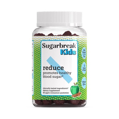 Sugarbreak Reduce Kids Gummies to Promote Healthy Blood Sugar and Immune System - Apple Cinnamon - 60ct