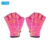 Unique Bargains Swimming Diving Resistance Webbed Training Printing Aquatic Gloves 1 Pair - 3 of 4