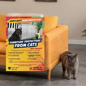 Panther Armor Cat Couch Protector, Anti Scratch Clear Sofa Cat Tape Cover - Variety of Packs, Sizes - 1 of 4