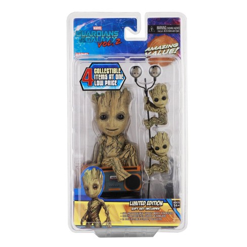 4PCS Guardians of  Galaxy Vol.2 Baby Groot PVC Action Figure Toy Car Decor Gift 