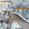 Modern Abstract Rug Washable Rugs Non Slip Stain Resistant Modern Abstract Throw Carpet - 4 of 4
