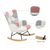 NicBex Linen Fabric Glider Rocking Chair,Upholstered Nursery Rocking Chairs with High Backrest,Cozy Rocking Chair,Nursing Chair for Bedroom - 4 of 4