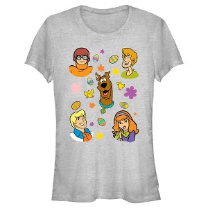 Juniors Womens Scooby Doo Easter Eggy Gang T-Shirt - 1 of 4