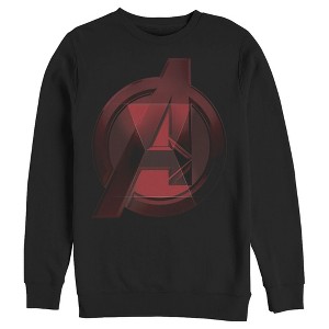 Men's Marvel Black Widow Avenger Symbol Sweatshirt - 1 of 3