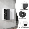 Sapphtopaz Bathroom Cabinet with Float Mounting Design,Bathroom Storage Cabinet with Soft Close Doors,Over The Toilet Storage Cabinet - 4 of 4