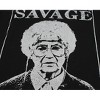 The Golden Girls Sophia Is Savage Distressed Graphic Men's Black T-Shirt Tee NEW - 3 of 4