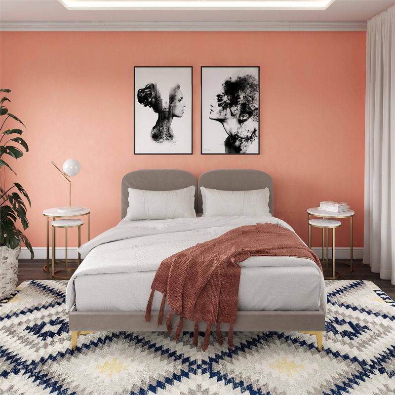 Coco Upholstered Bed - CosmoLiving by Cosmopolitan, 4 of 14