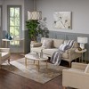 NicBex Modern 40.5" Oval Coffee Table with Gold Metal Legs for Living Room and Bedroom - 4 of 4