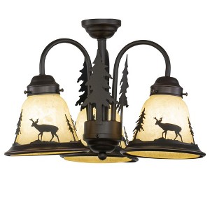Vaxcel Bryce 3 - Light Chandelier in  Burnished Bronze - 1 of 4